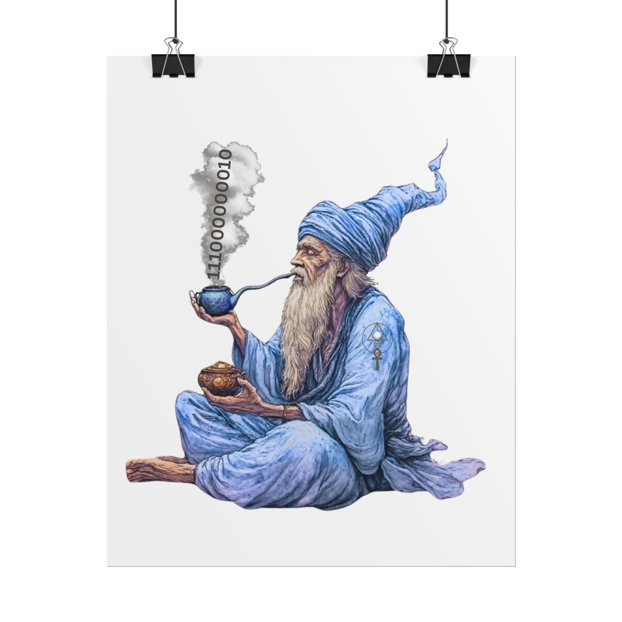 Wizard Getting Activated by the Legacy Key - Rolled Art Print