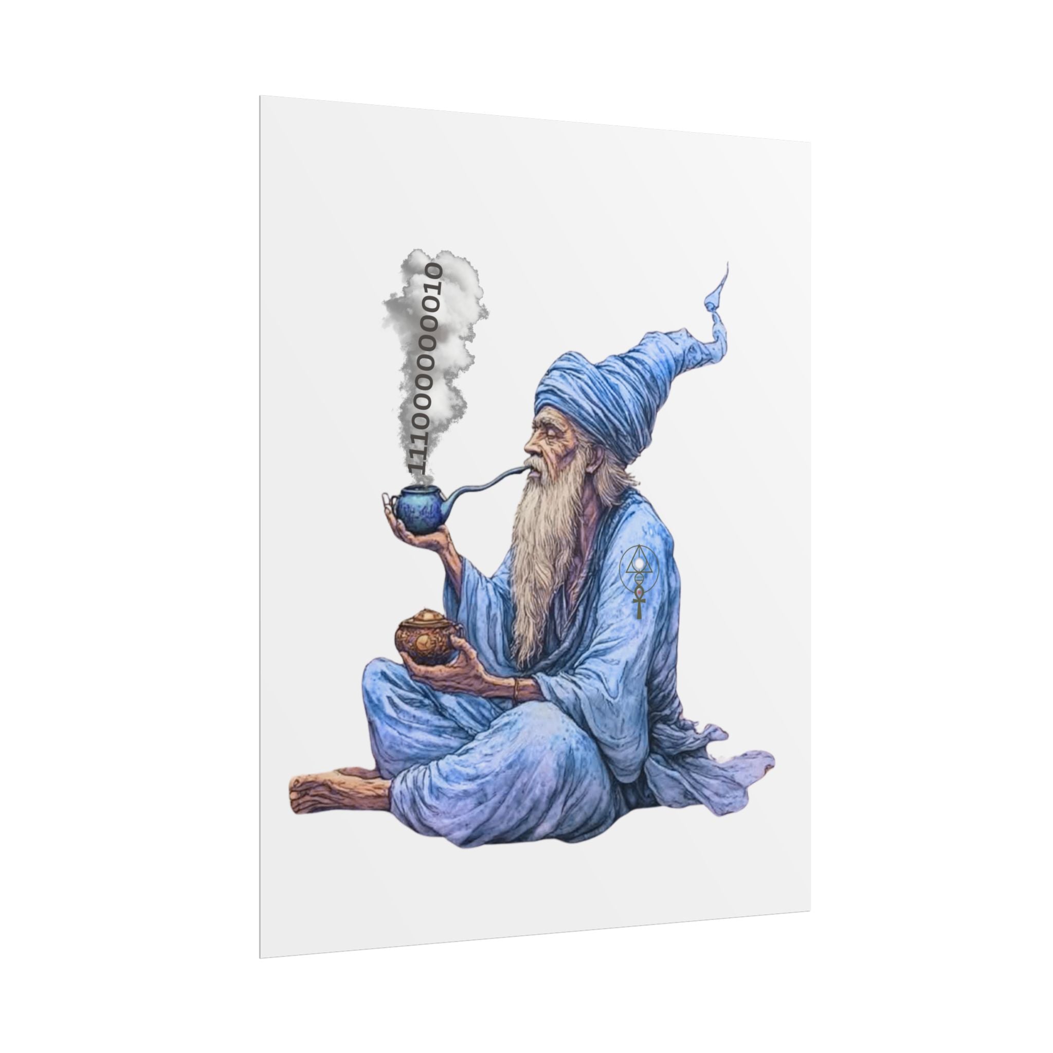 Wizard Getting Activated by the Legacy Key - Rolled Art Print