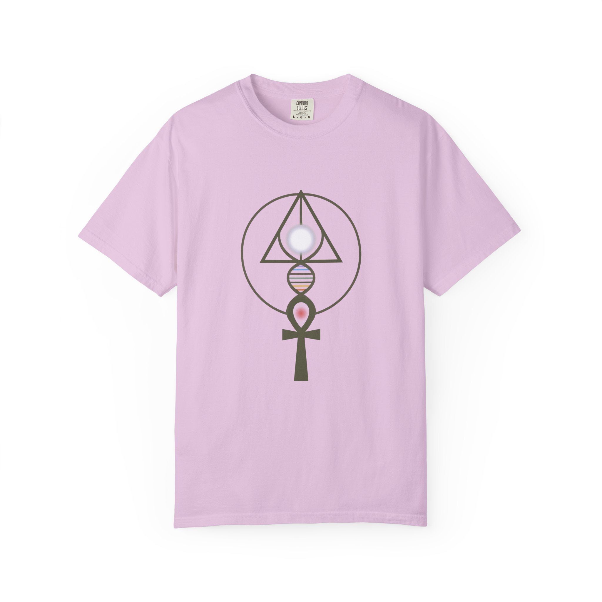 Binary Light Codes Logo T-shirt | Sacred Geometry Alchemy Spiritual Tee