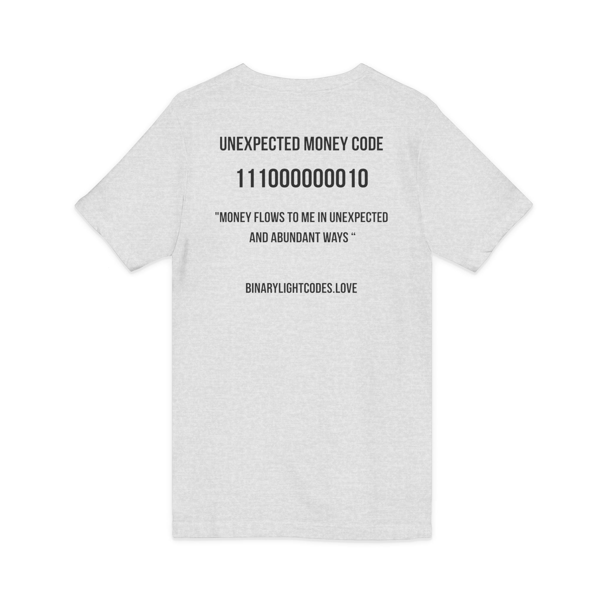 Money Manifestation V-Neck Tee - "Unexpected Money Code"
