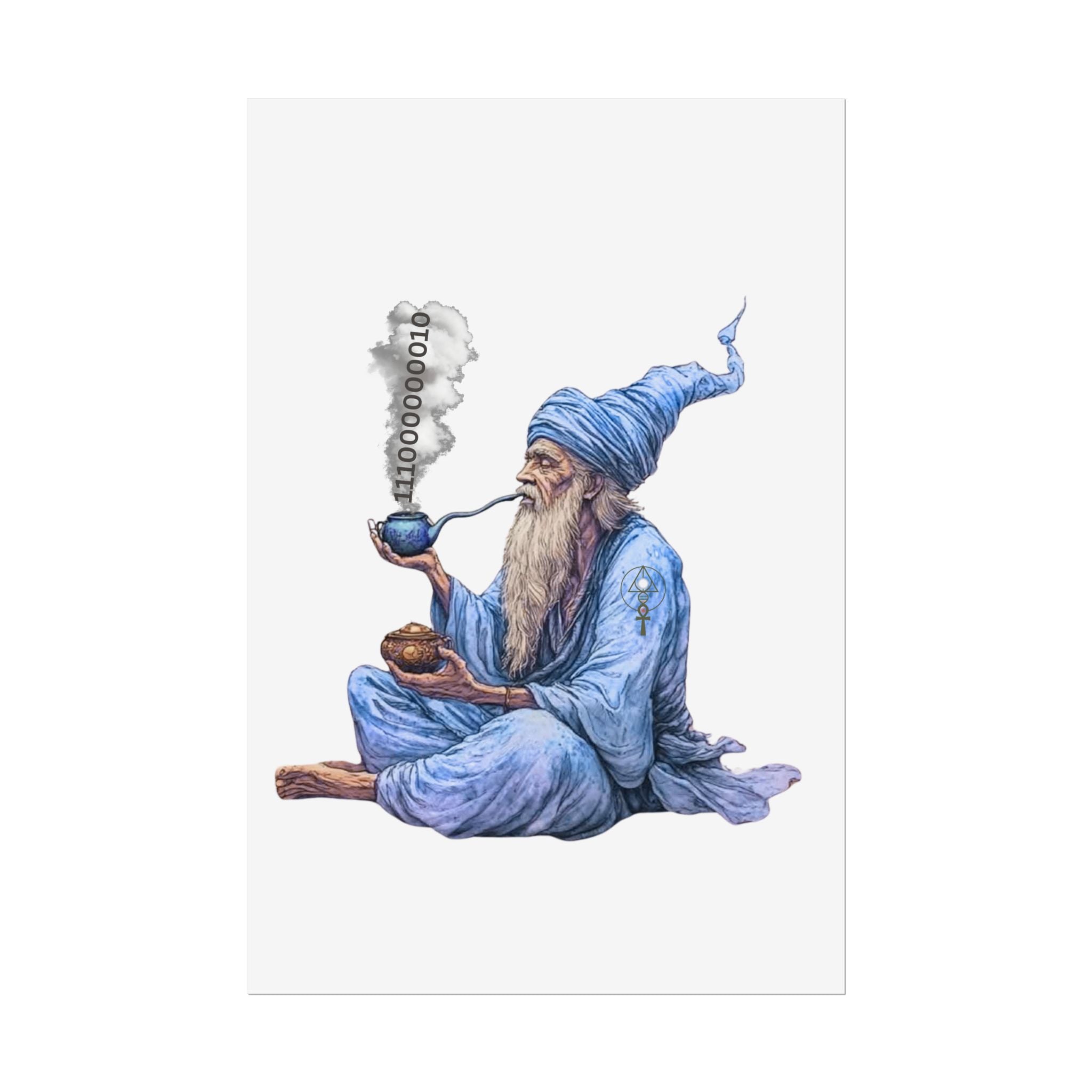 Wizard Getting Activated by the Legacy Key - Rolled Art Print