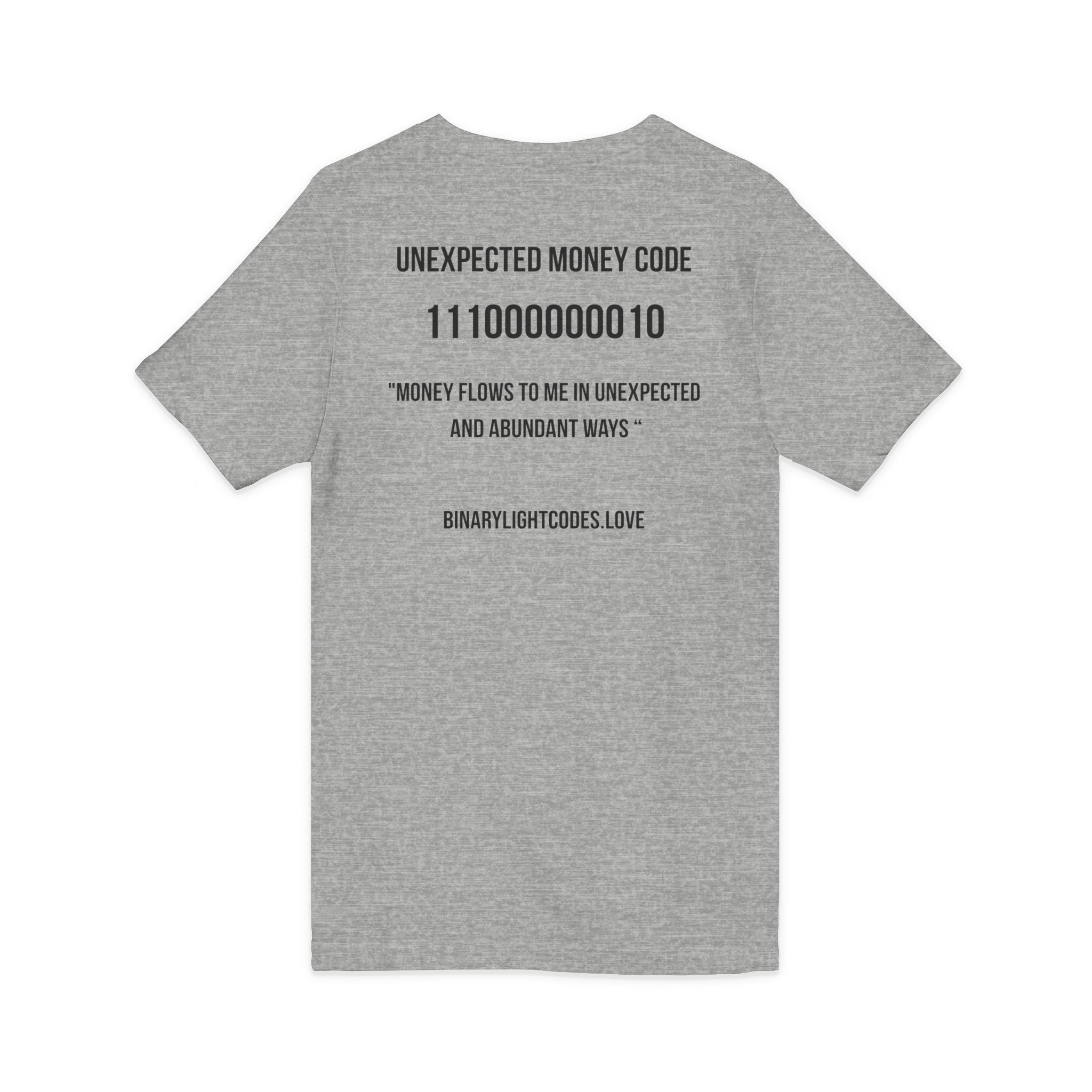 Money Manifestation V-Neck Tee - "Unexpected Money Code"