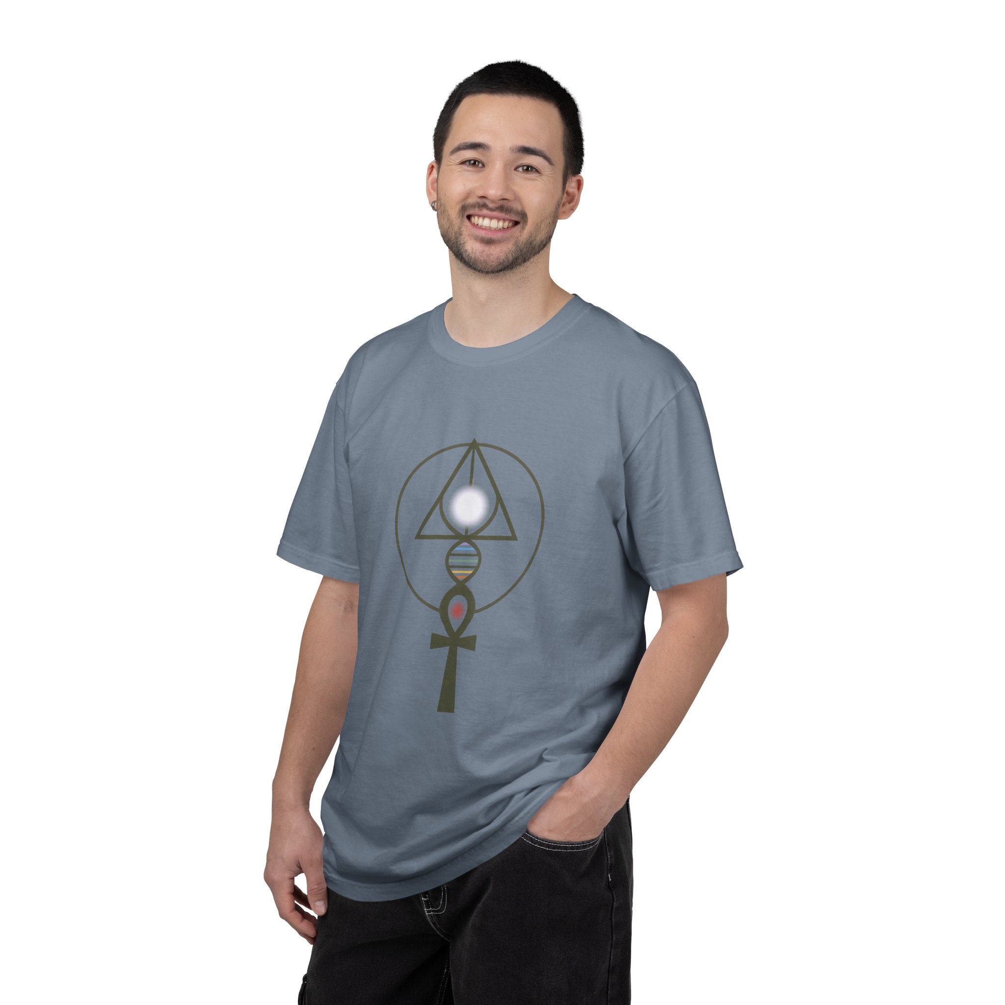 Binary Light Codes Logo T-shirt | Sacred Geometry Alchemy Spiritual Tee