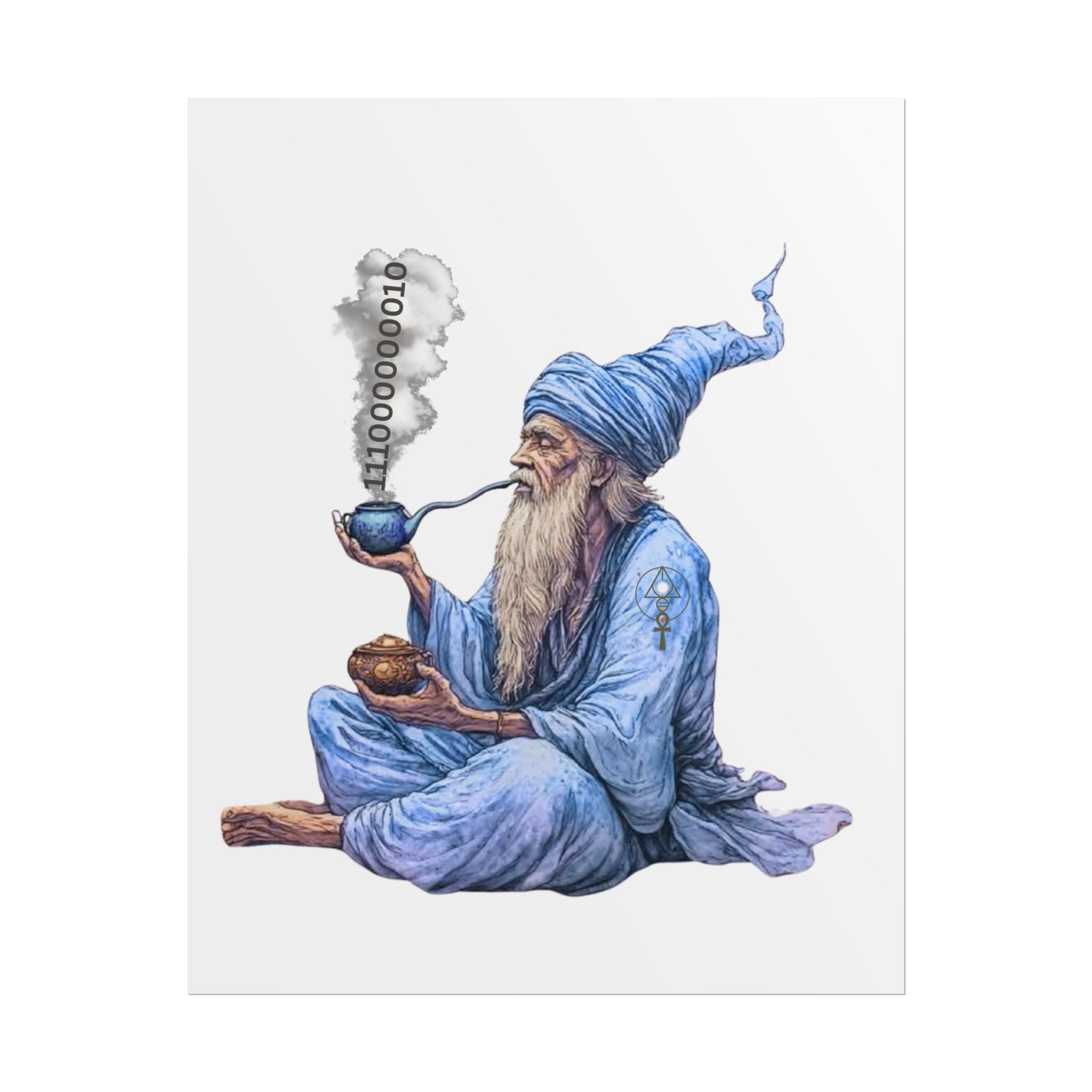 Wizard Getting Activated by the Legacy Key - Rolled Art Print