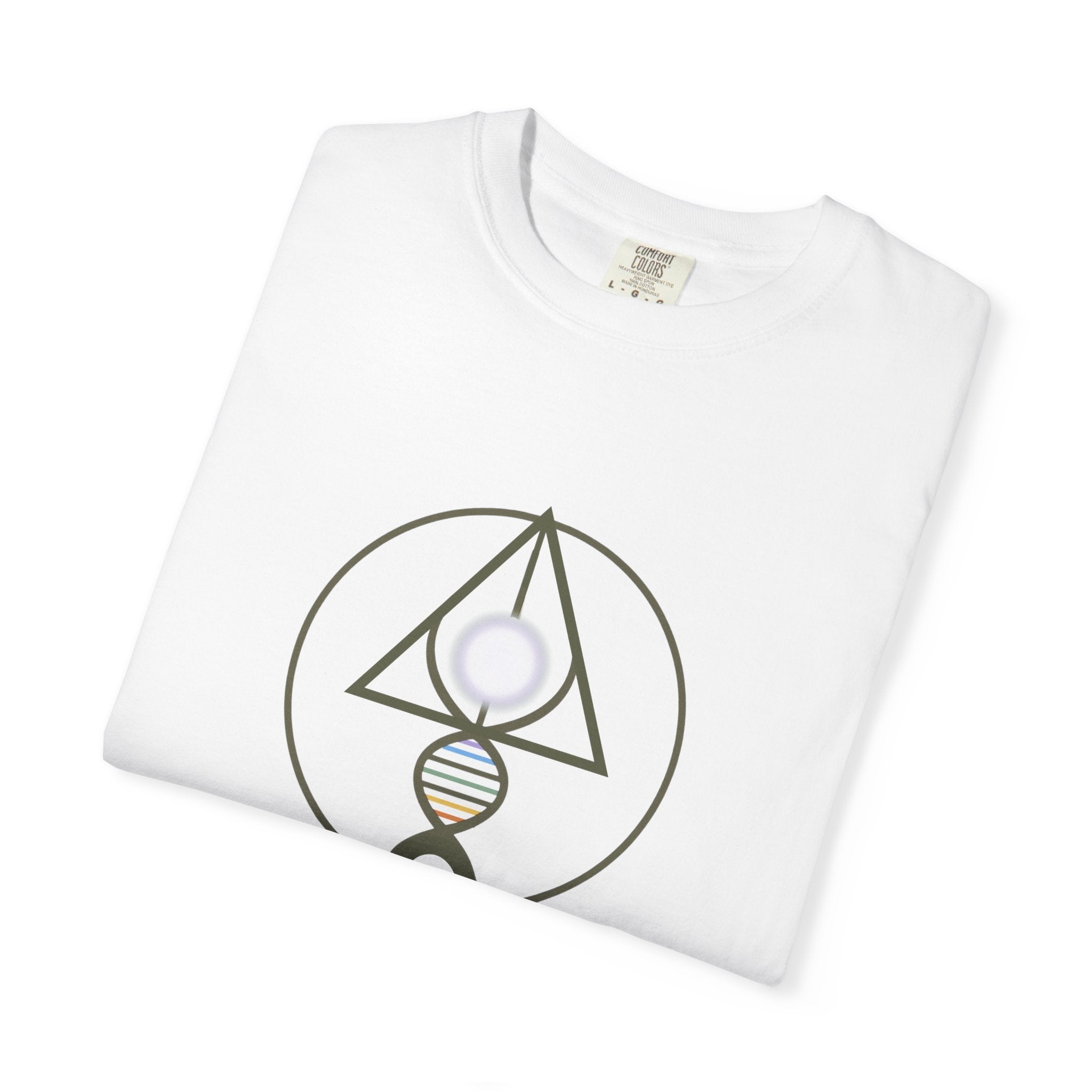 Binary Light Codes Logo T-shirt | Sacred Geometry Alchemy Spiritual Tee