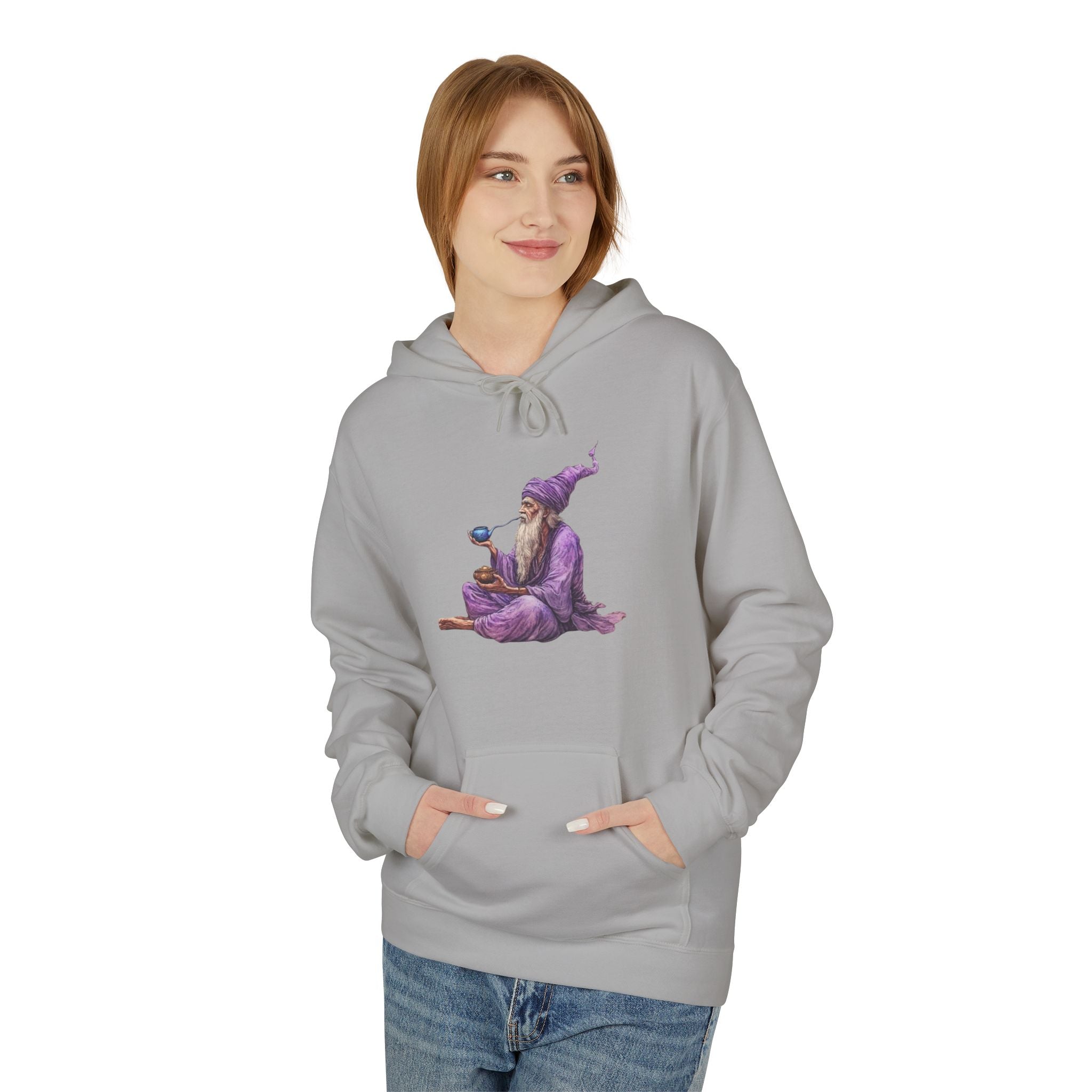 Binary Light Codes Wizard Hoodie