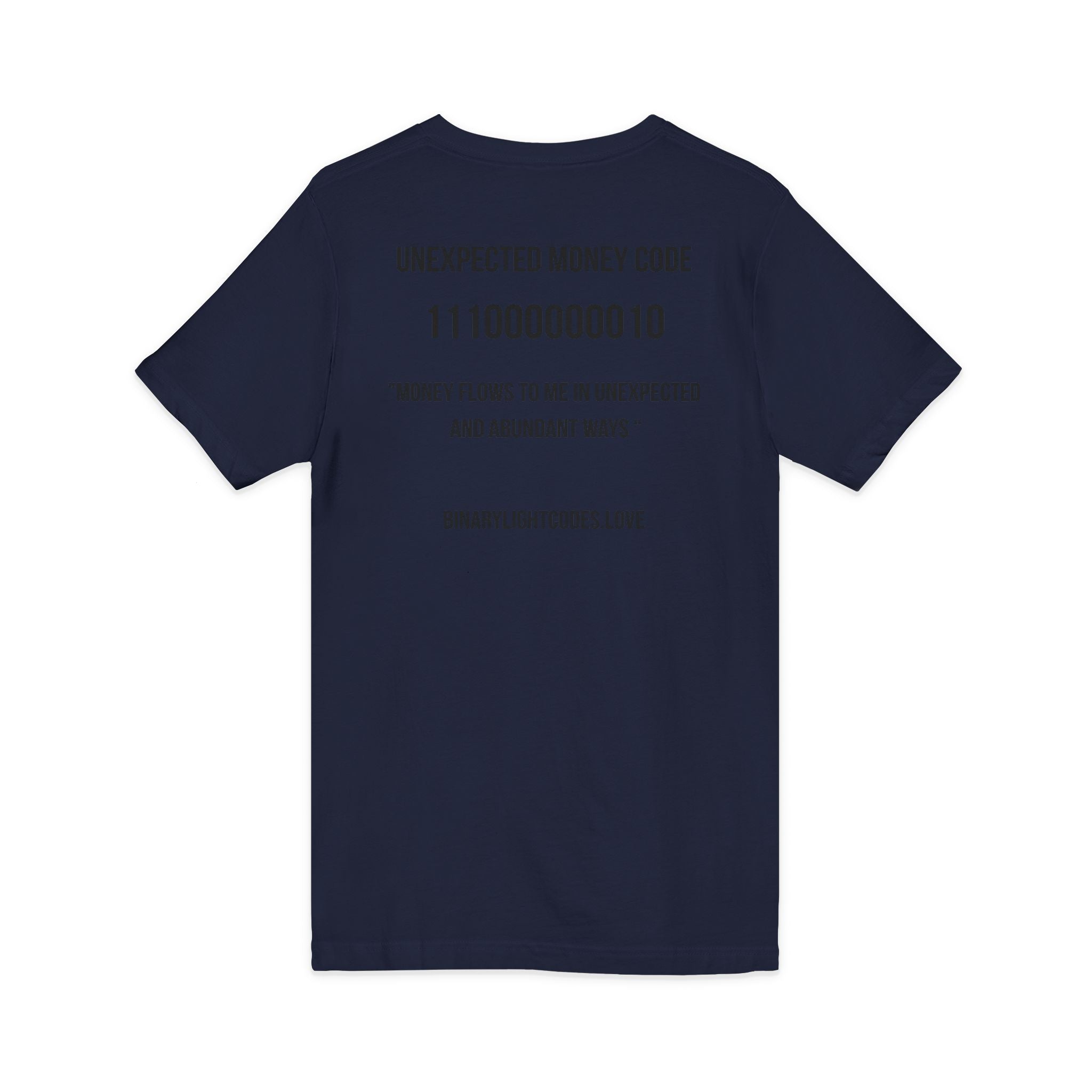 Money Manifestation V-Neck Tee - "Unexpected Money Code"