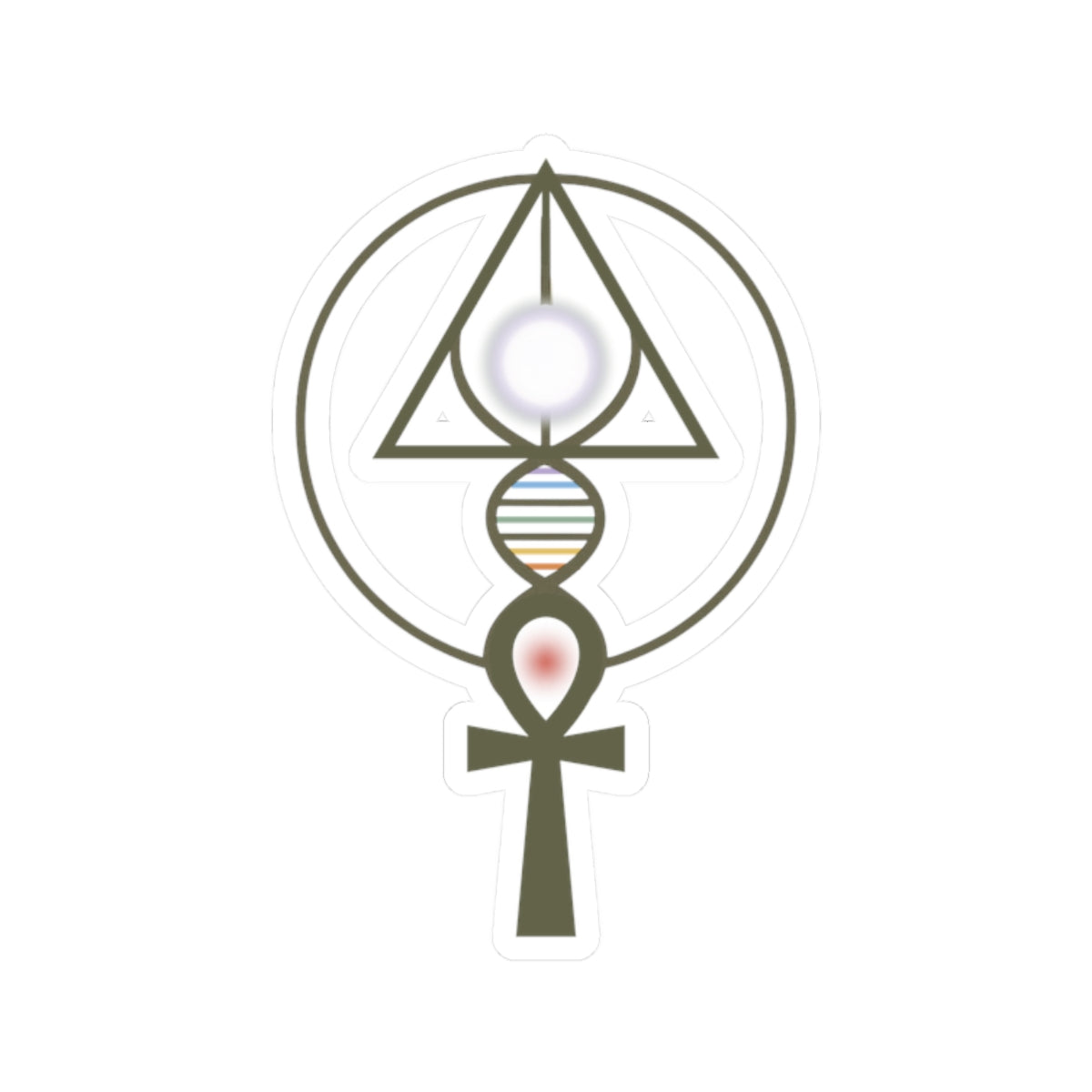 Binary Light Codes Logo Sticker