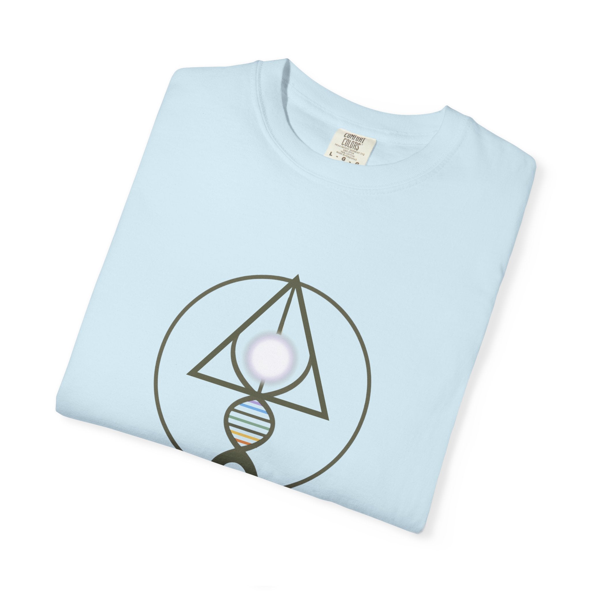 Binary Light Codes Logo T-shirt | Sacred Geometry Alchemy Spiritual Tee
