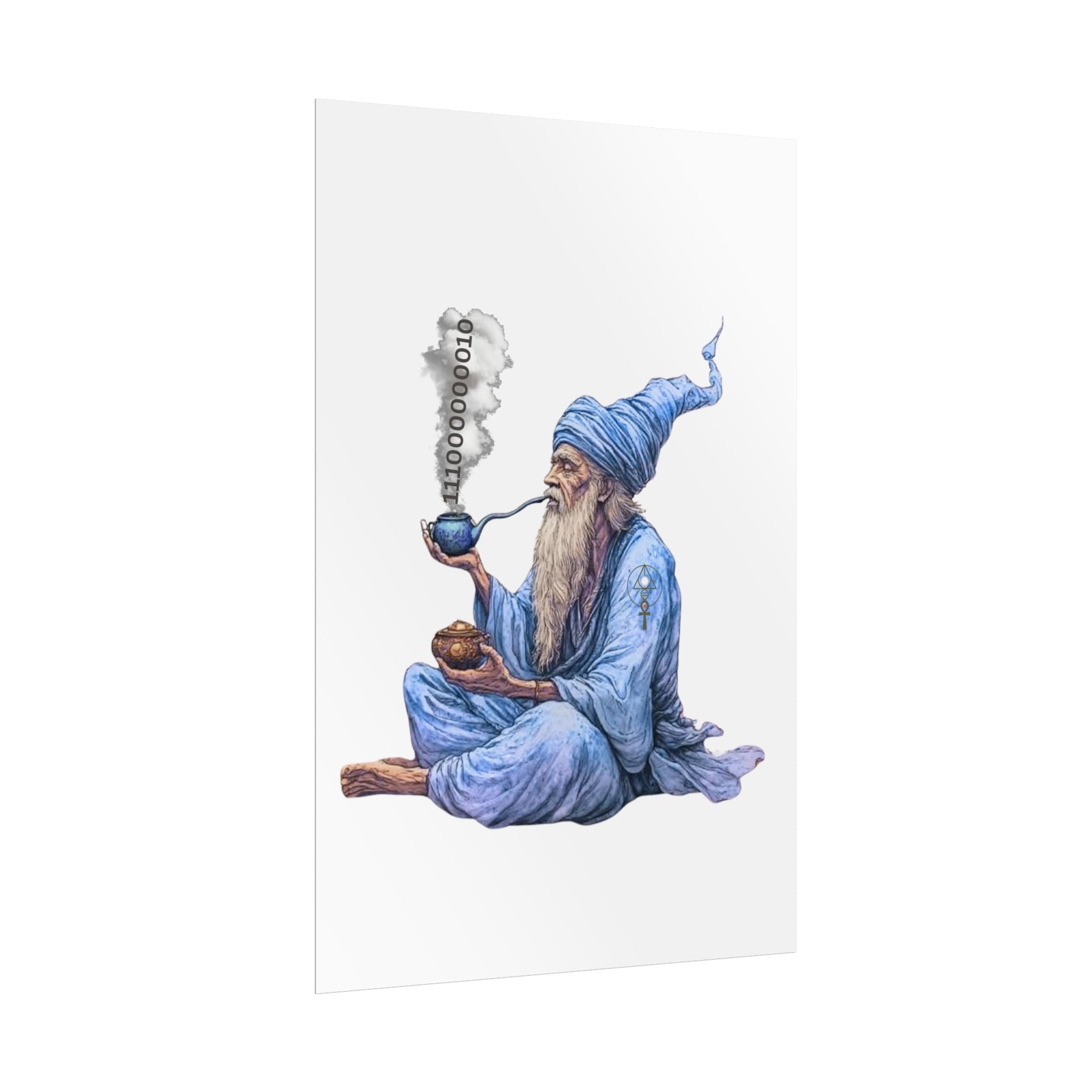 Wizard Getting Activated by the Legacy Key - Rolled Art Print