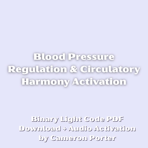 Blood Pressure Regulation & Circulatory Harmony PDF + Audio Activation by Cameron Porter