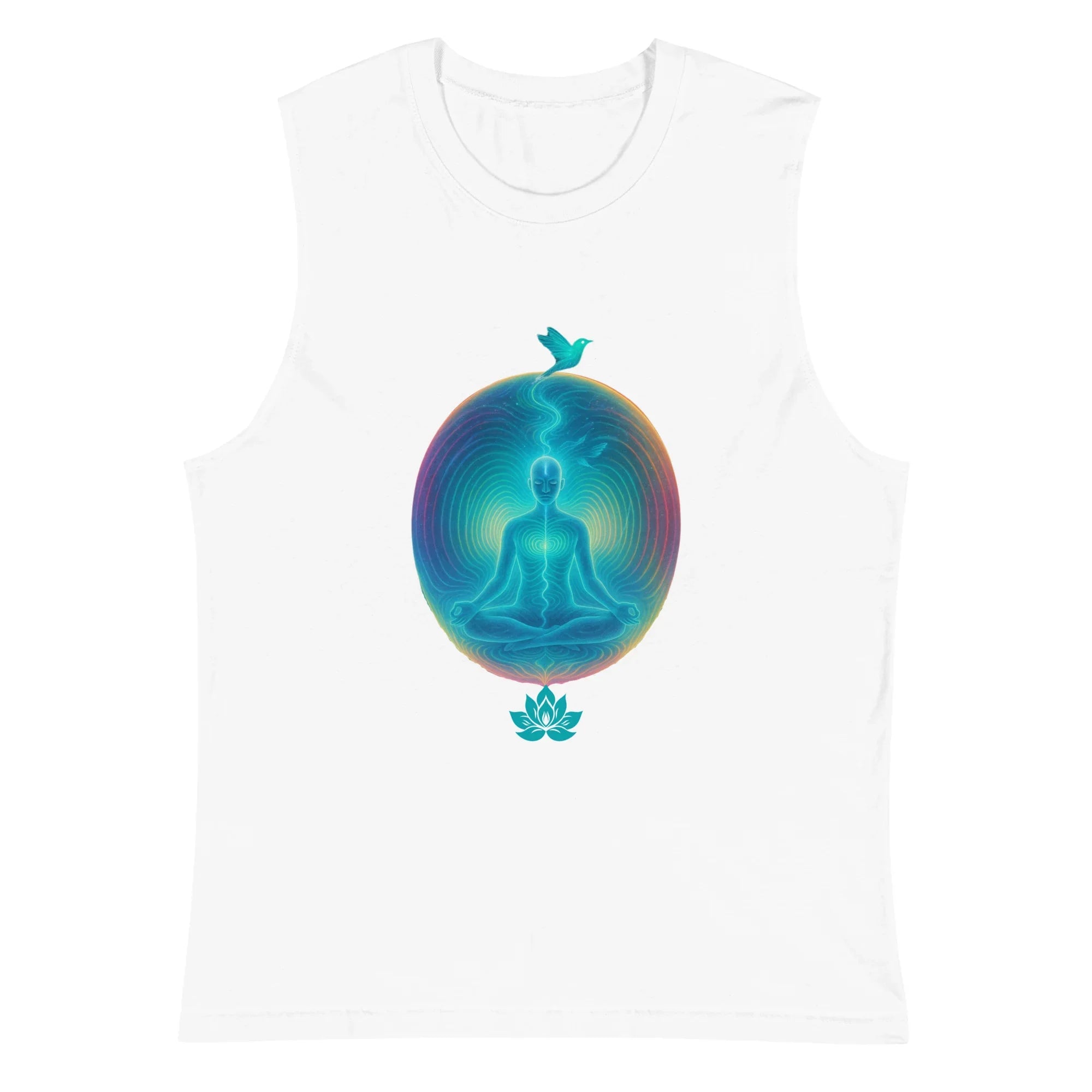 Mind Your Own Vibrations Tank Top - Binary Light Codes